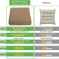 MeMoreCool Square Floor Pillow Seating for Adults Kids, Large Meditation Cushion Floor Pillow with Thick Foam & Soft Tufted Cover, Washable Big Pillow Seat Floor Cushion for Sitting Yoga 22" Coffee