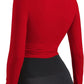 Women Tie Front Shrug Long Sleeve Bolero Cardigan Lightweight Casual Tops