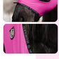 Harrison Howard Horse Fly Mask with Forelock Opening Stretch Breathable and Comfortable for Horses UV -Protection Fuchsia M