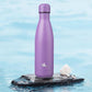 Insulated Water Bottles,17 oz Double Wall Stainless Steel Vacumm Metal Flask for Sports Travel,Lavender