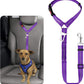 BWOGUE Pet Dog Cat Seat Belt Reflective Car Dog Headrest Restraint Leash Elastic Buffer Bungee Adjustable Tangle-Free Safety Leads Vehicle Seatbelt Harness for Small, Medium and Large Dogs (1 Pack)