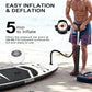 Inflatable Stand Up Paddle Board 10‘x30‘‘- Ultra-Light SUP with Backpack, Pump, Paddle, Coil Leash, 3 Fins, Repair Kit, Stable Design, Non-Slip EVA Deck for Adults & Youth
