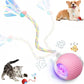 Speed 2.0 Tail Interactive Cat Toys for Indoor Cats, Chirping & Motion Activate Ca t Toy, Smart Kitten Rolling Ball Moving Ball Toys, Rechargeable Dog Cat Bal l for Enrichment Exercise (Pink)