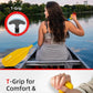 Abahub Adjustable Canoe Paddle Aluminum Shaft, 4'3''-5'3''/130cm-160cm, Floatable Oar for Canoeing Boating Kayaking