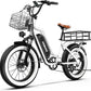 1500W Electric Bike for Adults,48V 20/60Ah Removable Battery Max Range 80Miles & 30MPH Electric Bicycle,20''×4" Fat Tire Ebike,Adult Electric Bicycles for Commute Beach Snow,E-Bike UL Certified