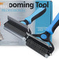 Pet Grooming Tool - 2 Sided Undercoat Rake for Cats & Dogs - Safe Dematting Comb for Easy Mats & Tangles Removing