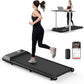 SupeRun Walking Pad, Under Desk Treadmill, 3 in 1 Portable Treadmill with Remote Control LED Display, 2.5 HP Quiet Walking Jogging Machine for Office Home Use, 300 Lbs Capacity