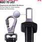 Tuff Pupper Dog Seat Belt | Adjustable Length Dog Seatbelt Restraint | Tangle-Free Locking Carabiner | Shock-Absorbing Bungee | Reflective Stitching for Visibility | Universal Fit for Cars & Trucks