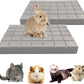 BNOSDM Rabbit Grinding Claw Pads 2Pack Bunny Scratch Foot Pads Natural Hamster Lava Stone for Teeth Grinding White Rabbit Scratching pad Chew Toy for Guinea Pig Ferret Chinchilla Mouse