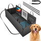 Dog Cover for Car Backseat with Crossbar Design, Hard Bottom Car Seat Cover for Dogs with Back seat Extender, Waterproof Dog Hammock for Full-Size SUV, and Truck