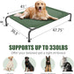 Simple Trending Raised Dog Bed for Large Dogs, Waterproof XL Dog Cot, Outdoor Cooling Elevated Pet Bed Load 200lb, 47.75" x 30.5", Green