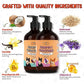 POM Pets 2 Pack 2-in-1 Organic Dog Shampoo & Conditioner – Itchy Skin Relief, Dog Deshedding, Detangles Fur, Cat Shampoo, Paw Cleaner for Dogs, Natural Coat Defense Formula