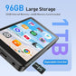 AGPTEK 96GB MP3 Player with Bluetooth and WiFi, T08X 4'' Android 14 MP4 Music Player with Spotify, Audible, APP Store, Up to 1TB, Black