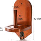 Wall Mounted Cone Chalk Holder, Solid Wood Pool Hand Chalk Holder, Billiards Pool Table Cone Chalk Holder with Beveled Edge and Hardware, Pool Table Accessories