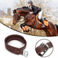 Jeereal Stability Stirrup Leathers with Strong Nylon Core for Equestrian Riding Wide Body English Stirrup Leathers