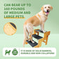 Dog Stairs for Small Dogs,3-Step Bamboo Wooden Dog/Pet/Cat Steps Ramp for Couch Sofa,Bed and Car, Can Support Weighing Up to 160 LB,