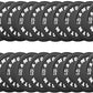 2 Inch Bumper Plates，10-500lbs，Barbell Rubber Olympic Weight Plates Set for Home Gym, Strength Training & Weight Lifting, Multiple Options Colors