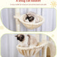 Hey-brother Cat Tree Tower, Scratching Posts with a Extended Part, Wide Platforms, Cozy Condos, Hammocks, Sisal Columns and Ball for Indoor Cats, 70.1 Inches, Beige MPJ038M
