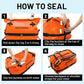 MIER Large Waterproof Duffel Bag Rolltop Dry Backpack Duffle Bags for Kayaking, Rafting, Boating, Swimming, Camping, Travel, Gym, Beach, 60L/80L