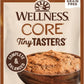 Wellness CORE Tiny Tasters Pate Adult Wet Cat Food, Natural, Protein-Rich, Grain Free, 1.75 Ounce Pouch, 12 Pack (Chicken & Turkey)