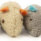 SmartyKat (3 Count) Skitter Critters Catnip Cat Toys - Gray/Cream, 3 Count