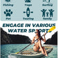 YASKA Inflatable Stand Up Paddle Board - 11ft Extra Wide Paddleboard with Premium SUP Board Accessories,Camera Mount,Non-Slip EVA Deck,5 Handles,Youth/Adult