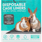 Paw Inspired Disposable Guinea Pig Cage Liners | Bamboo Charcoal Odor Controlling | Super Absorbent Liners Pee Pads for Ferrets, Rabbits, Hamsters, and Small Animals (47" x 26" (Midwest), 8 Count)