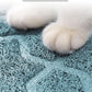 Yimobra Cat Litter Mat, 35.4"x23.6" Litter Box Mat with Litter Lock Mesh, Soft Cat Litter Mat Litter Trapping Mat, Easy to Clean, Non-Slip, Water Resistant, Litter Free Floors, Tea Blue