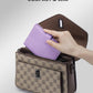 RFID Passport Holder Travel Wallet for Women, Leather Passport Cover Wallet with Card Holders SIM Slots,Zippered Coins Pocket and Cash Slot Slim Compact Travel Wallet (Taro Purple)