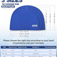 Aegend Fabric Swim Cap, Silicone Waterproof Layer - Breathable Cloth Swimming Cap, Keep Hair Dry with Hight Elasticity for Youth(8-16) Adult, 2 Sizes to Choose