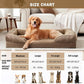 INVENHO Orthopedic Dog Beds Large Sized, XL Washable Dog Sofa with Egg-Crate Foam, Waterproof Lining and Non-Skid Bottom