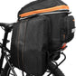 Ibera Bike Bag Expandable Commuter 17-23L - Clip-On Bike Rack Bag with Panniers & Strap - Hard Base, Reflective Trim & Taillight Ready - Ideal for Commuting & Touring - PAKRAK ONLY FOR IBERA RACKS