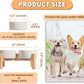 Elevated Ceramic Dog Bowl Set - Raised Dog Bowls with Non-Slip Bamboo Stand - Dog Food and Water Bowl Set - Double Dog Feeding Bowls - Suitable for Small and Medium Dogs - 28.74 OZ - 3.6 CUPS - 850 ML