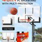 Basketball Hoop Outdoor with 45 Inch Shatterproof Backboard, Portable Basketball Goal System 4.8-10ft Height Adjustable for Kids, Youth, Adults, Backyard/Driveway/Indoor