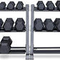 REP Fitness Rubber Hex Dumbbell Set, Adjustable Weight Pairs, Home Gym Equipment, Strength Training For Men Women, Black Coated Grips, Workout Rack Storage Optional, Heavy Lb Free Weights