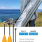 OCEANBROAD SUP Paddle - Adjustable Stand-Up Paddle for Paddleboard Kayak, Adjustable Aluminum Alloy Shaft with Reinforced Nylon Blades
