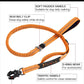 Heavy Duty Dog Leash, 4-6FT Shock Absorbing Dog Leashes with Traffic Handle and Comfortable Padded Handles, Advanced Easy Metal Clip, No Pull Reflective Leash for Medium Large Dogs That Pull (Orange)