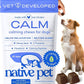 Native Pet Calming Chews for Dogs - Melatonin for Dogs Anxiety Relief - Grain Free All Natural Hemp Calming Treats & L-Theanine Helps Manage Stress & Separation Anxiety - Puppy Sleep Aid - 120 Chews
