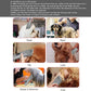 4pcs Dog Grooming Blades Compatible with Andis Dog Clippers,Detachable Ceramic Blade & Stainless Steel Blade (3FC+4FC+5FC+7FC)
