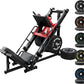 RitFit Adjustable Leg Press and Hack Squat Machine with Weight Plate Set, Professional Home Gym Equipment with Linear Bearings, Specialized for Complete Lower Body Workouts and Weight Storage Posts