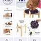 LE TAUCI Ceramic Slow Feed Dog Bowls, Elevated for Small and Medium Breed Dogs, Anti-Gulping Pet Feeding Dishes, Maze Purple, 1.5 Cups