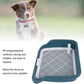 Fabater Dog Potty Toilet Training Tray, Portable Multifunctional Mesh Puppy Training Toilet Pad Holder with Bafflel for Small Dogs Puppies (Peacock Blue)