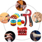 11PCS Grip Strength Trainer Kits, Hand Gripper Strengthener, Forearm Strengthener, Finger Strengthener, Finger Exerciser, Hand Exerciser, Stress Relief Ball, Grip Ring, for Muscle Building, Recover Hand Injury