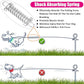 Jenico Dog Tie Out Cable - 10/15/20/30/40/50/70/100/150FT Runner Cable with Swivel Hook and Shock Spring, for Small to Medium Pets Up to 500 LBS