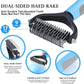 5 PCS Dog Grooming Brush Kit – Self Cleaning Slicker Brush for Shedding Short & Long Haired Dogs & Cats. Removes Loose Fur, Undercoat, Mats, Tangles. Suit for Small, Medium & Large Pets. Blue