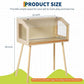 Hamster Cage with Legs, 32" L x 16" W x 40" H Large Hamster Habitats Enclosure with Acrylic Window & Openable Top,Small Animal Cage Chew Proof for Guinea Pig, Chinchilla, Gerbil