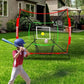 6x6ft Portable Baseball & Softball Net for Hitting and Pitching, with Sturdy Bow Frame and Carry Bag, Special Circular Target and Strike Zone for Accurate Throwing Practice, Great for Kids