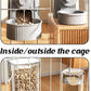 GPY Automatic Hanging Gravity Pet Feeder and Water Dispenser Set ，Automatic Dog Feeder and Dog Water Dispenser for Dogs Cats Pets Animals Large Capacity (Blue Water Feeder&Food Feeder) (Grey)