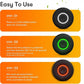Rest Time Fitness Timer - Countdown Gym Timer and Stopwatch, Vibrating, Compact Design, Rechargeable Battery