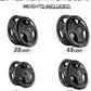 RitFit Olympic Rubber Grip Plates for Barbell, 2-Inch Weight Plates for Weightlifting and Strength Training in Home & Gym, Single, Pair and Sets(2.5/5/10/25/35/45 LB)